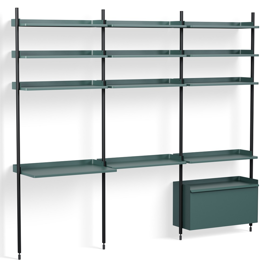 HAY Regalsystem Combination 23 - 3 Coloumns Pier von Hay PS Blue , Black