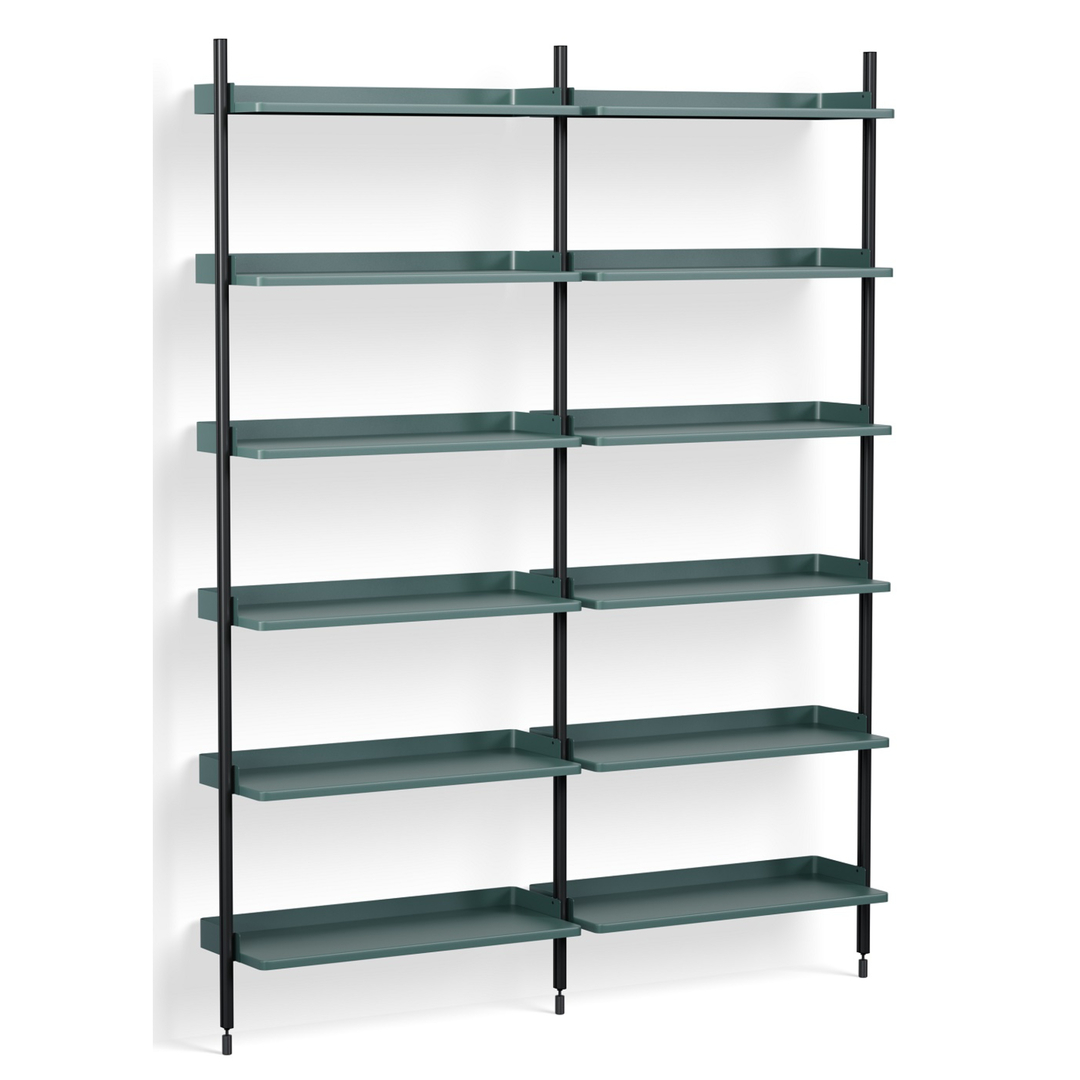 HAY Regalsystem Combination 102 - 2 Coloumns Pier von Hay PS Blue , Black