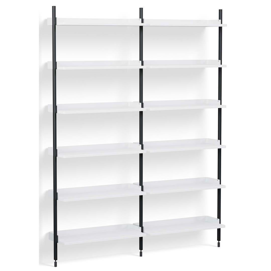 HAY Regalsystem Combination 102 - 2 Coloumns Pier von Hay PS White , Black