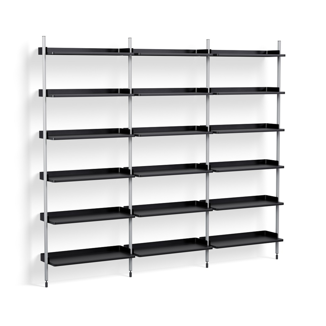 HAY Regalsystem Combination 103 - 3 Coloumn Pier von Hay PS Black , Clear
