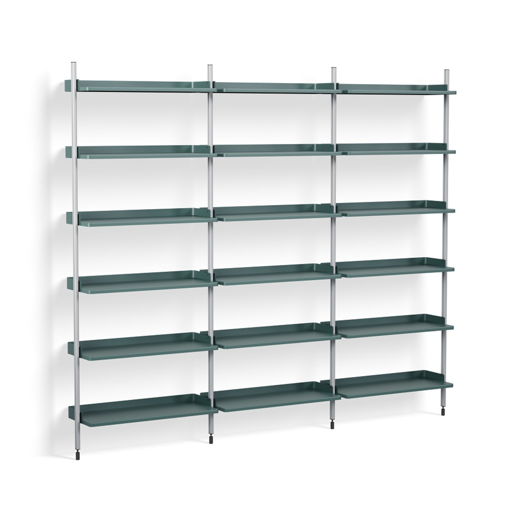 HAY Regalsystem Combination 103 - 3 Coloumn Pier von Hay PS Blue , Clear
