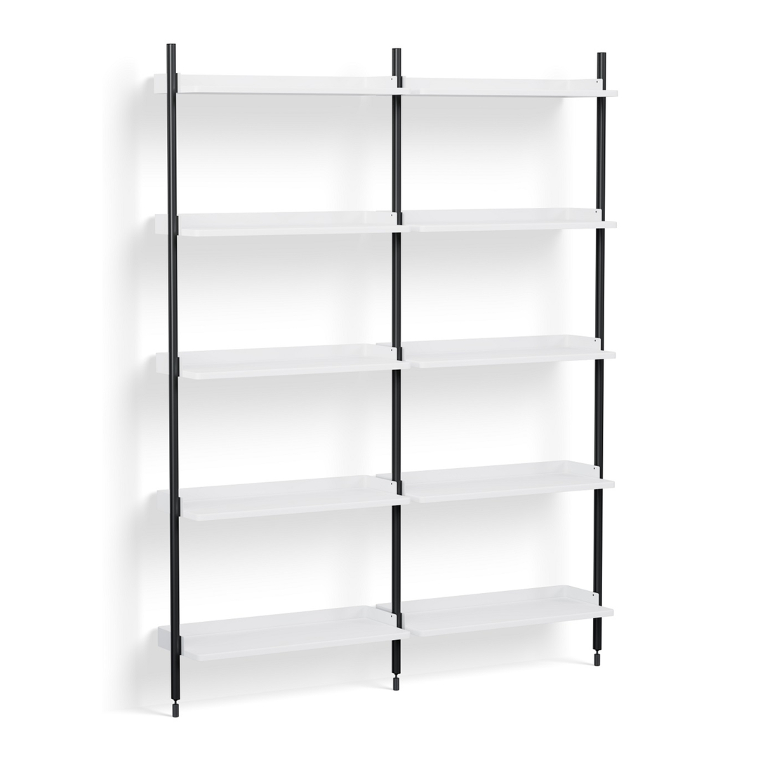 HAY Regalsystem Combination 112 - 2 Coloumn Pier von Hay PS White , Black