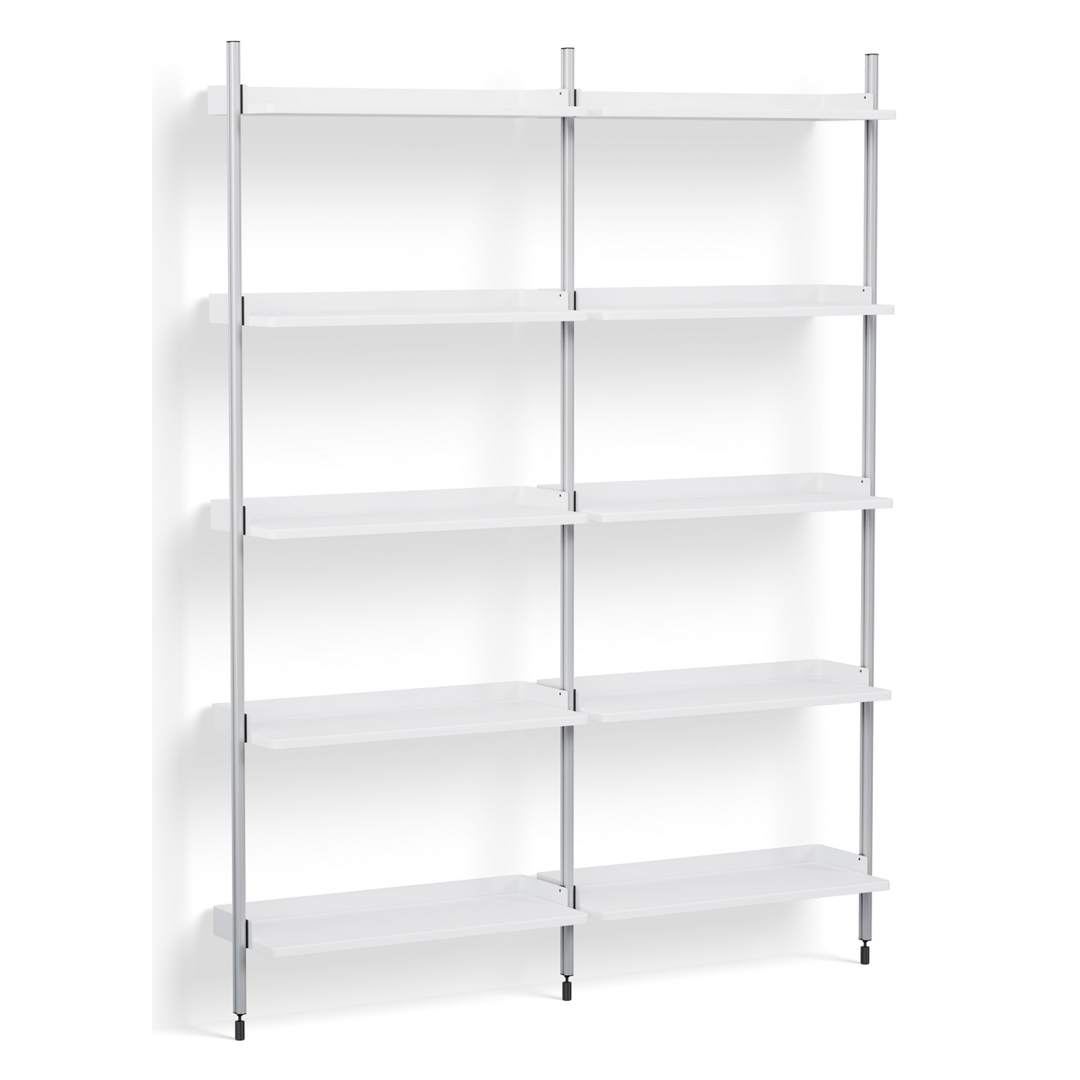 HAY Regalsystem Combination 112 - 2 Coloumn Pier von Hay PS White , Clear