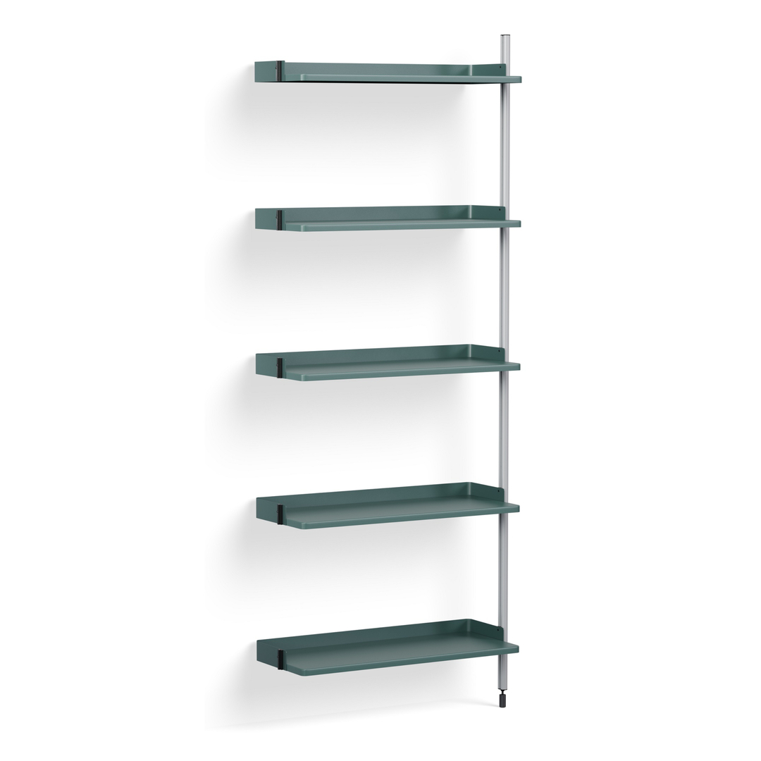 HAY Regalsystem Combination 110 - Add on Pier von Hay Blue, Clear anodized aluminium