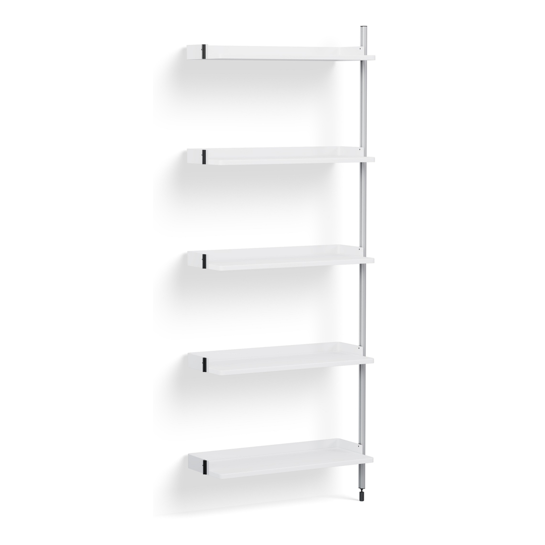 HAY Regalsystem Combination 110 - Add on Pier von Hay White, Clear anodized aluminium