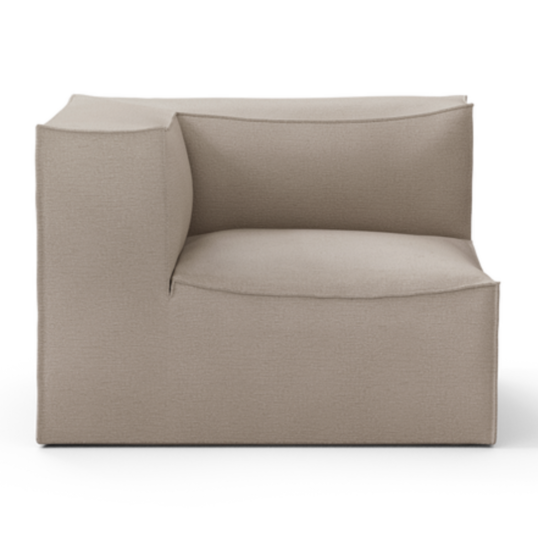 Ferm Living Catena Connecting Corner W: 108 cm / D: 108 cm , Natural - Cotton Linen
