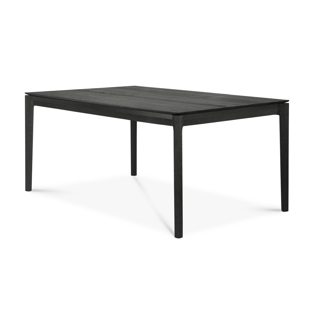 Ethnicraft Ausziehbarer Massivholztisch Bok von Ethnicraft W: 140 - 220cm / D: 90cm, Black lacquered oak