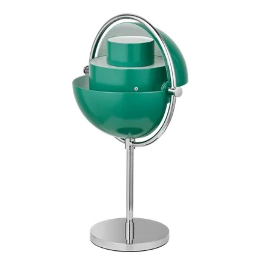 Gubi Multi-Lite Portable Chrome / Teale Green