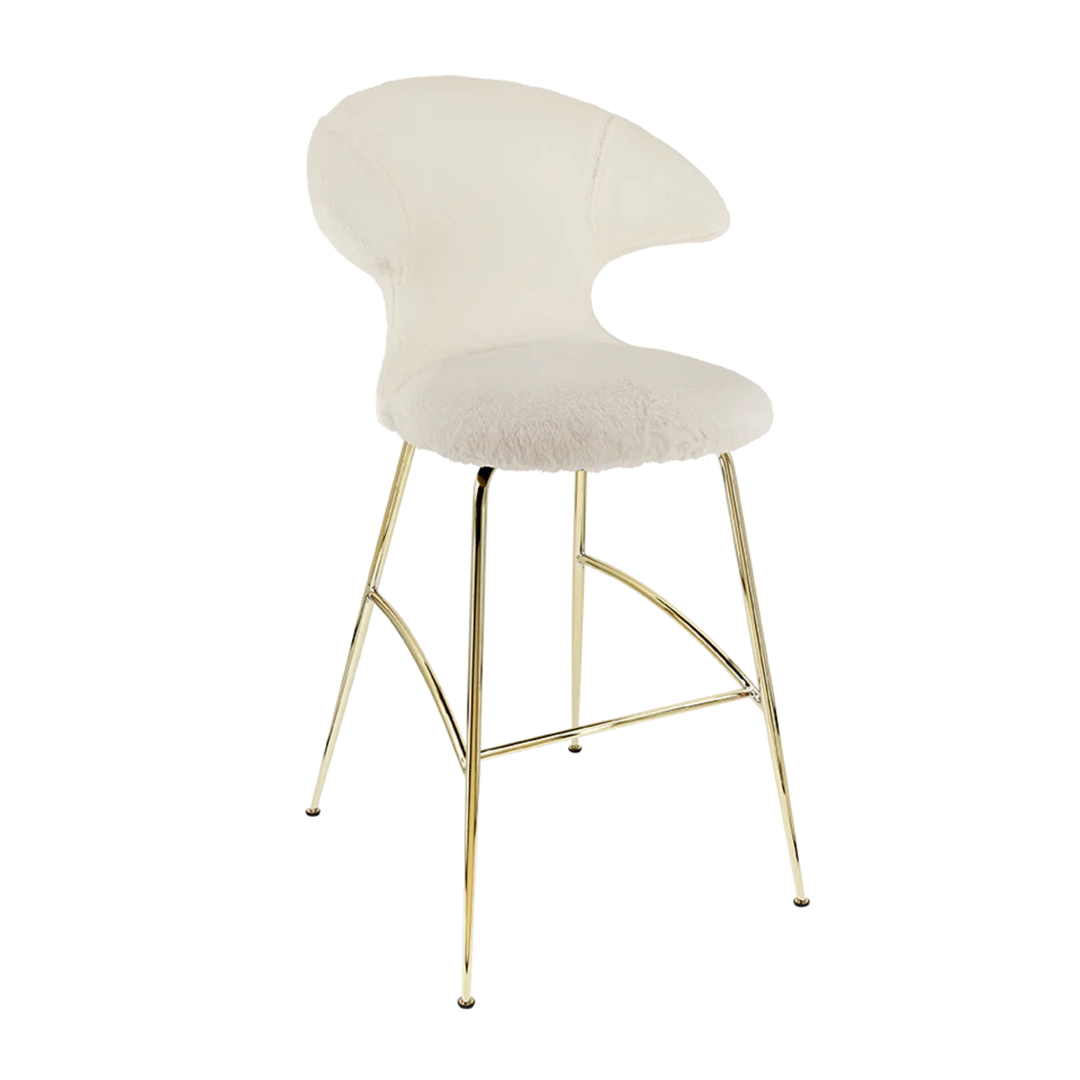 Umage Barhocker Time Flies von Umage Teddy White, Brass