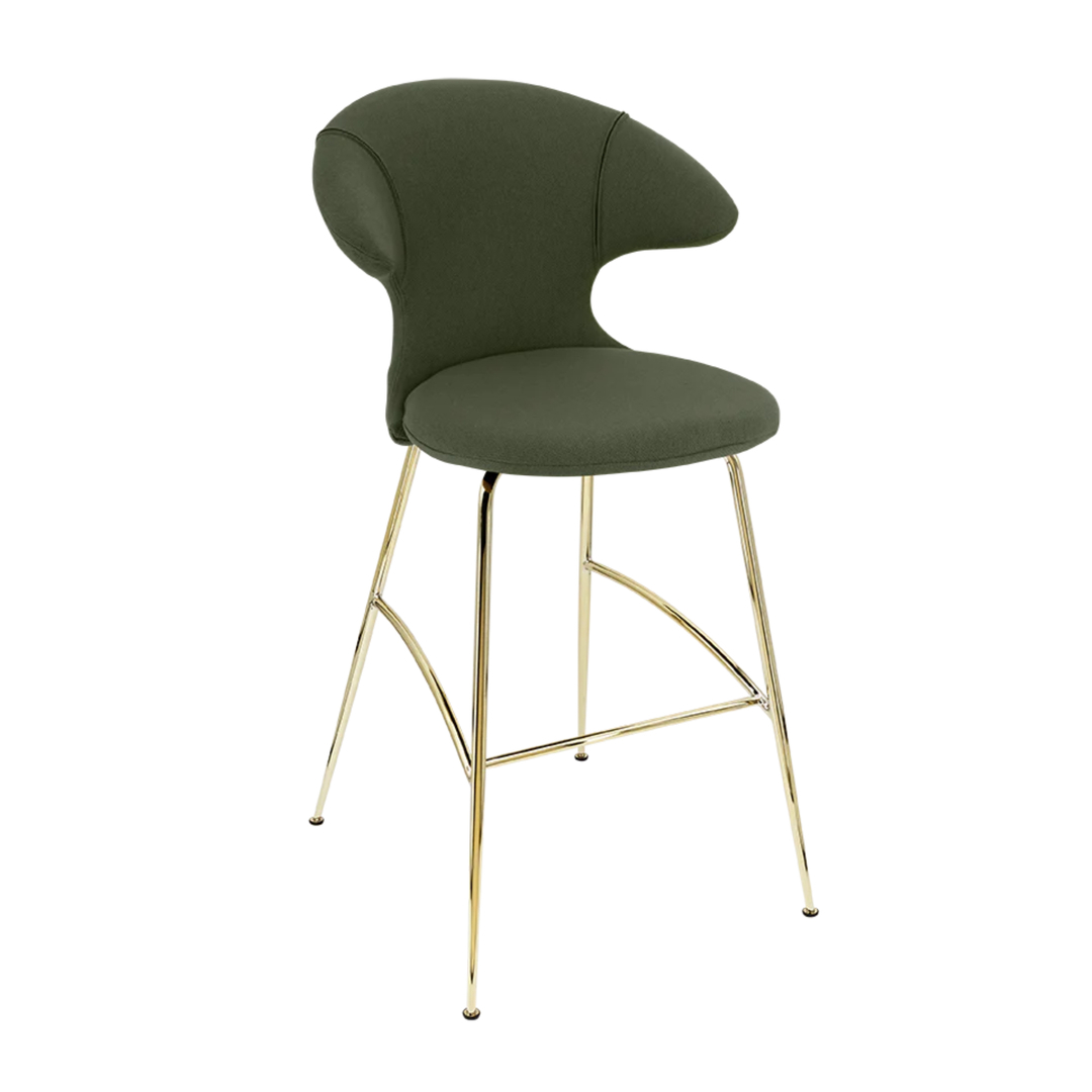 Umage Barhocker Time Flies von Umage Racing green, Brass