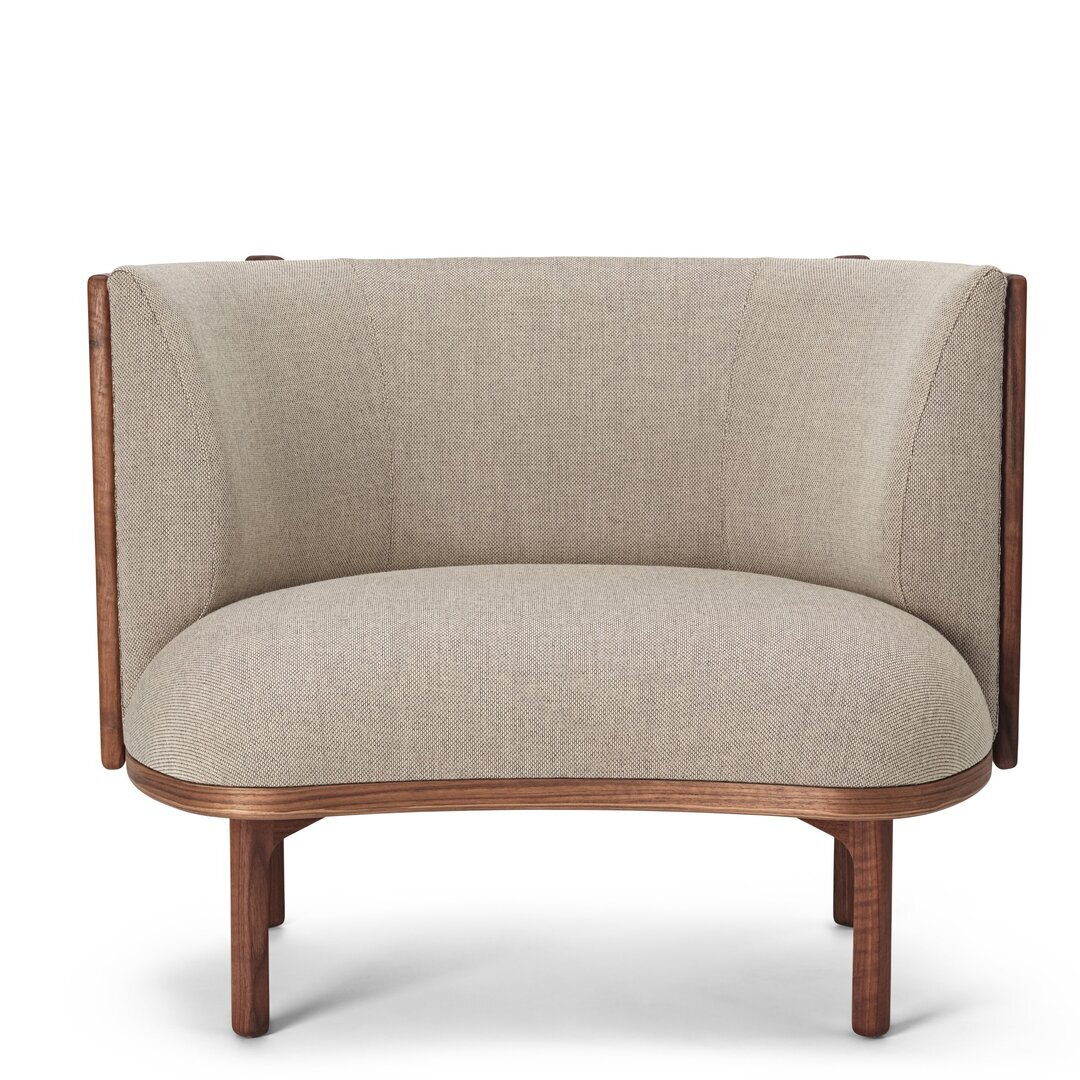 Carl Hansen & Søn Sessel - Lounge Chair RF1904 Sideways von Carl Hansen & Son  Walnut oiled / Beige Rewool218