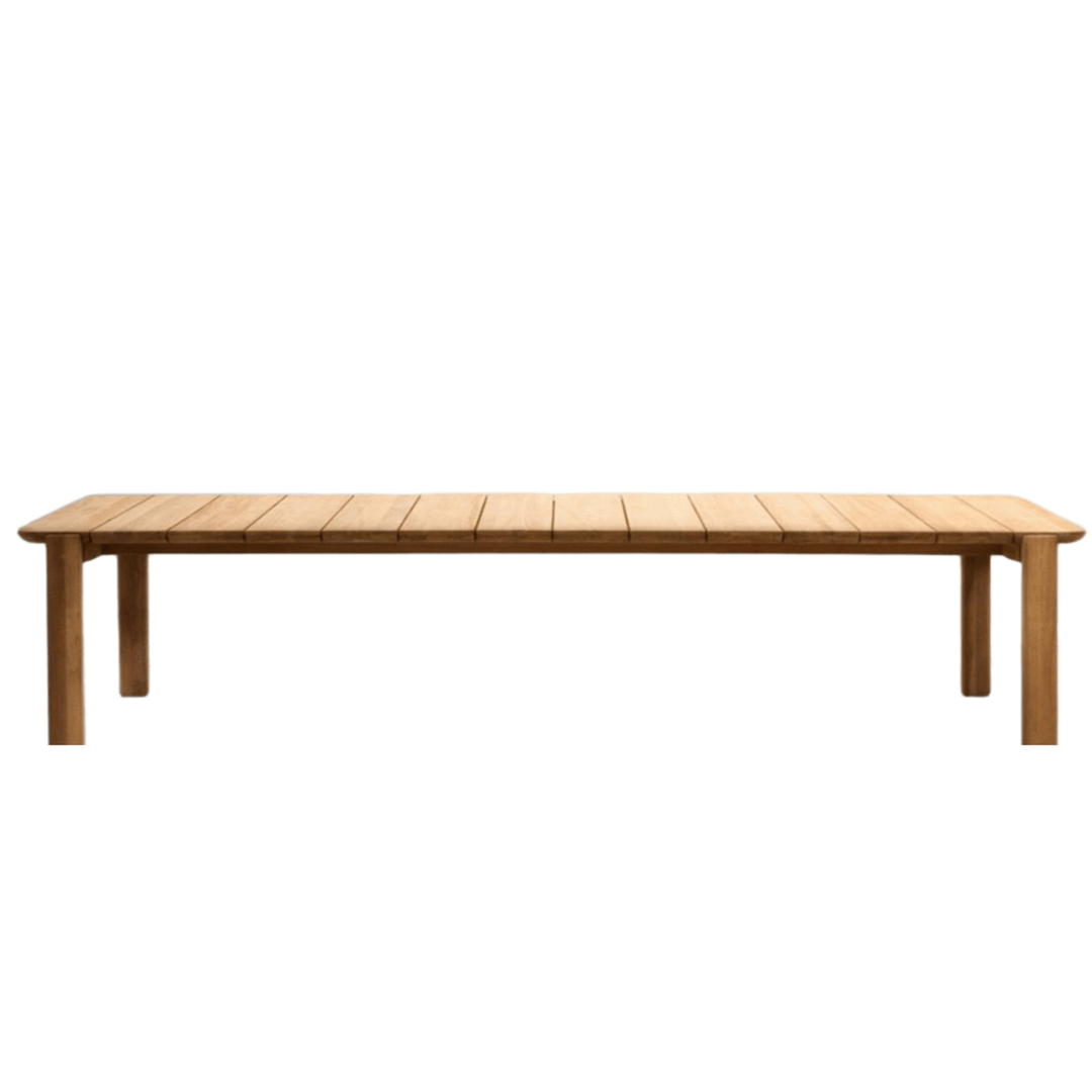 Kave Home Gartentisch Icaro von Kave Home B: 280 cm / T: 112 cm, Teak