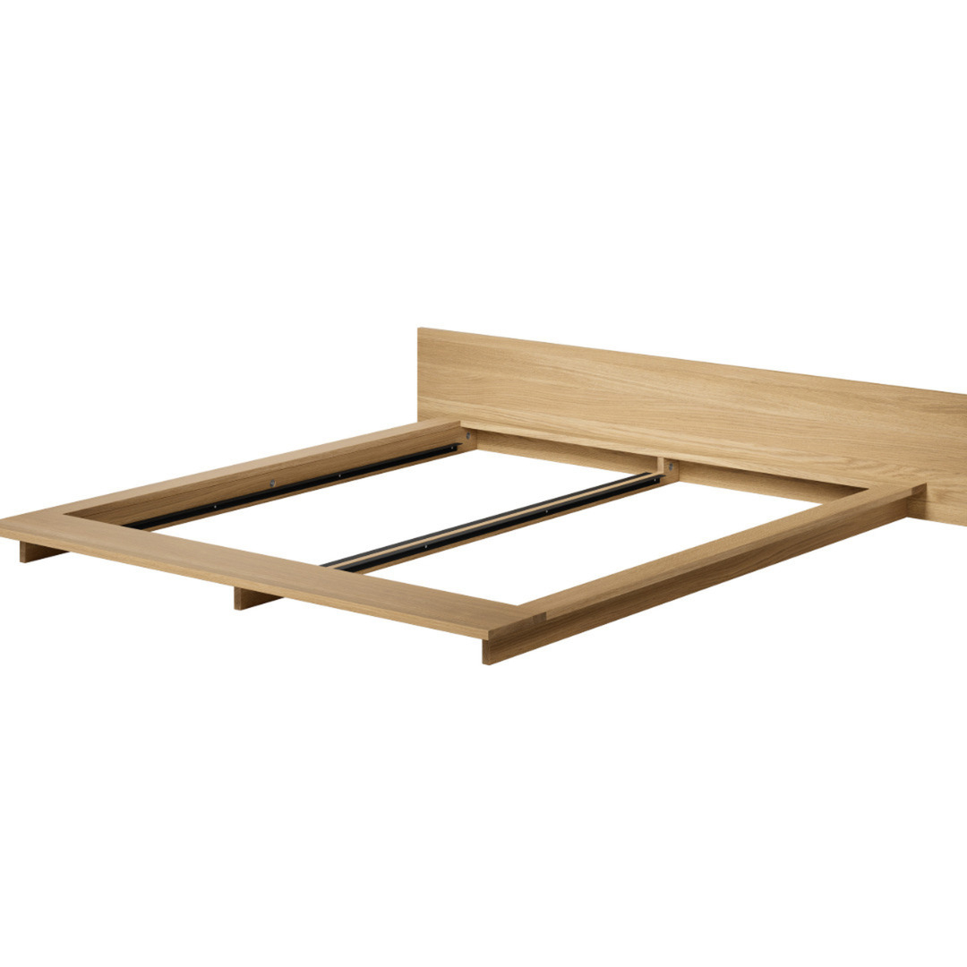 Objekte unserer Tage Faro Bett Mit Kopfteil von Objekte unserer Tage   Solid waxed oak, B: 180 cm / L: 200 cm
