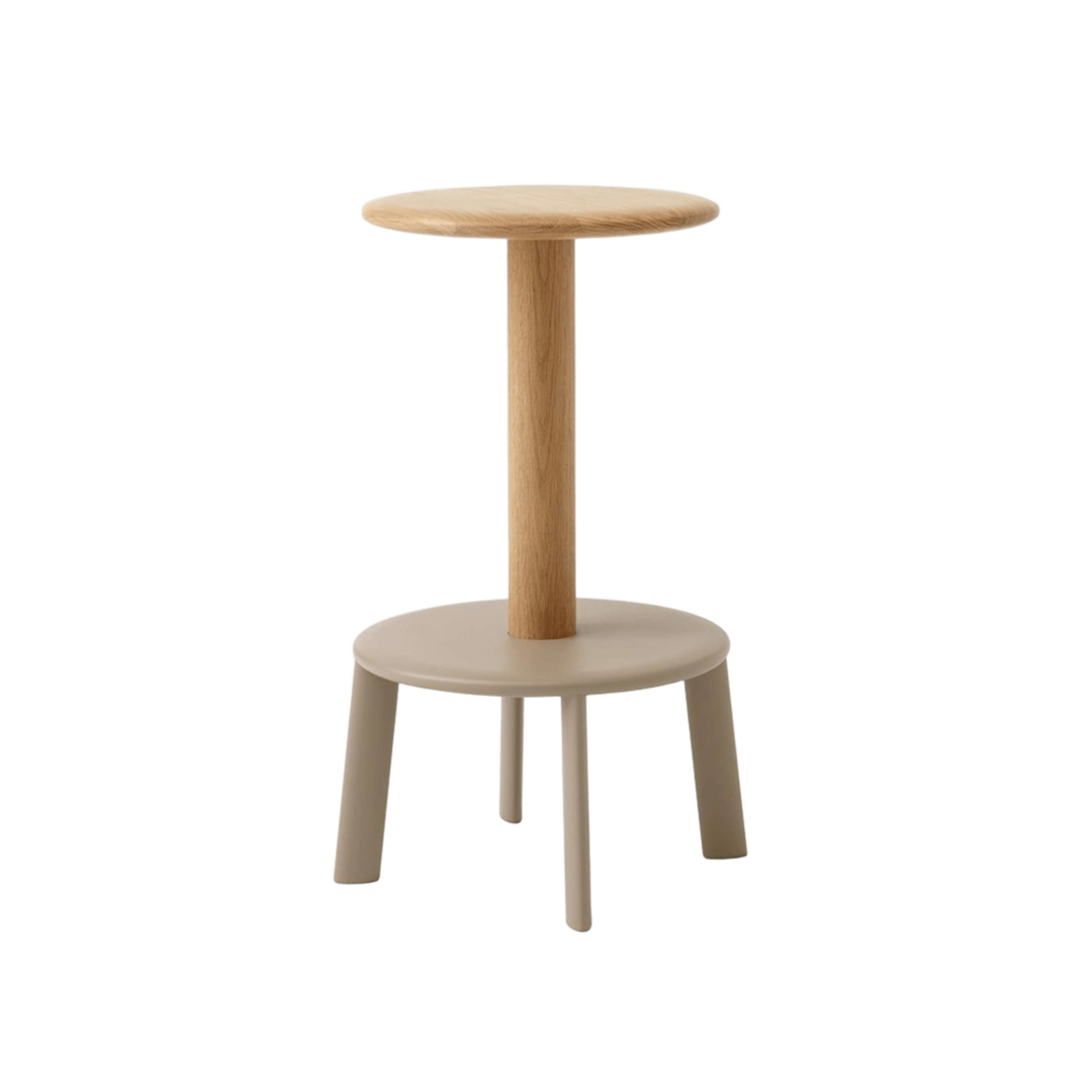 &Tradition Massif AV39 & AV40 Ø: 40 cm / H: 65 cm, Oak / Grey Beige