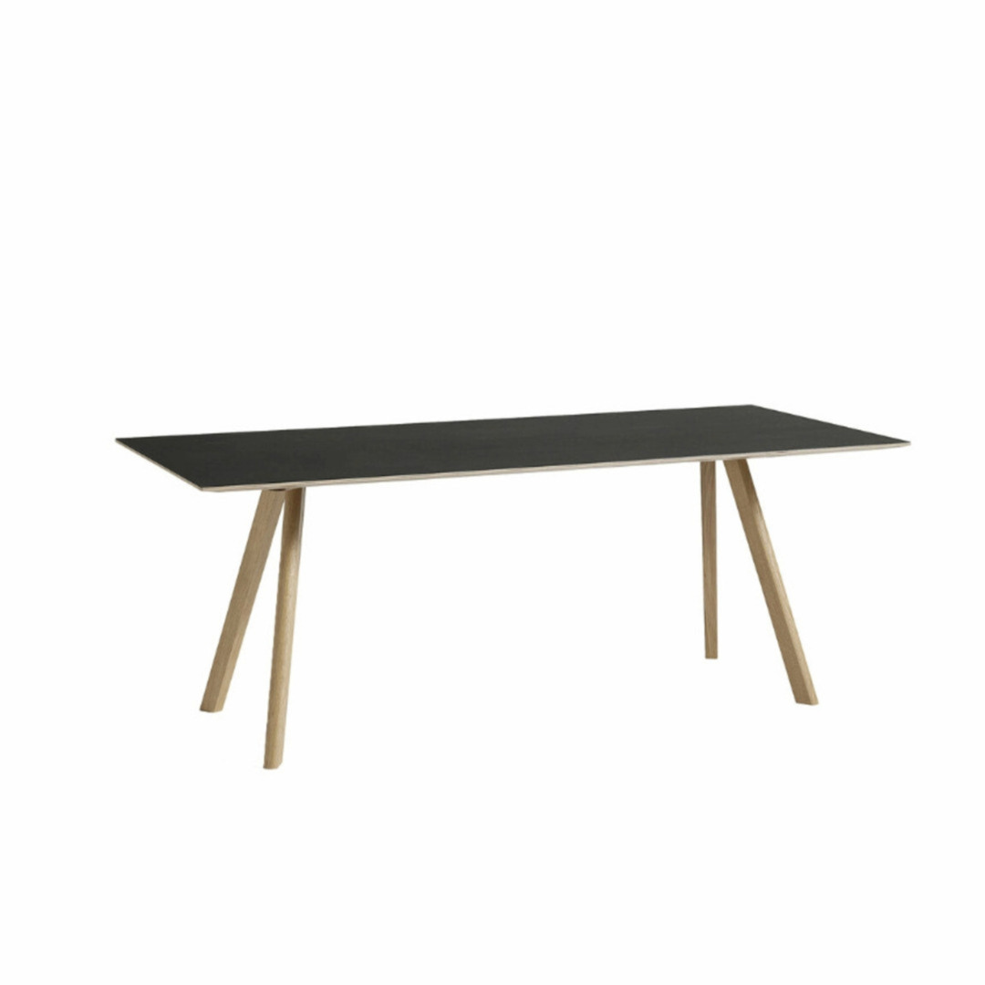 HAY Tisch CPH 30 Monochrom von Hay W: 90 cm / L: 250 cm , Walnut lacquered