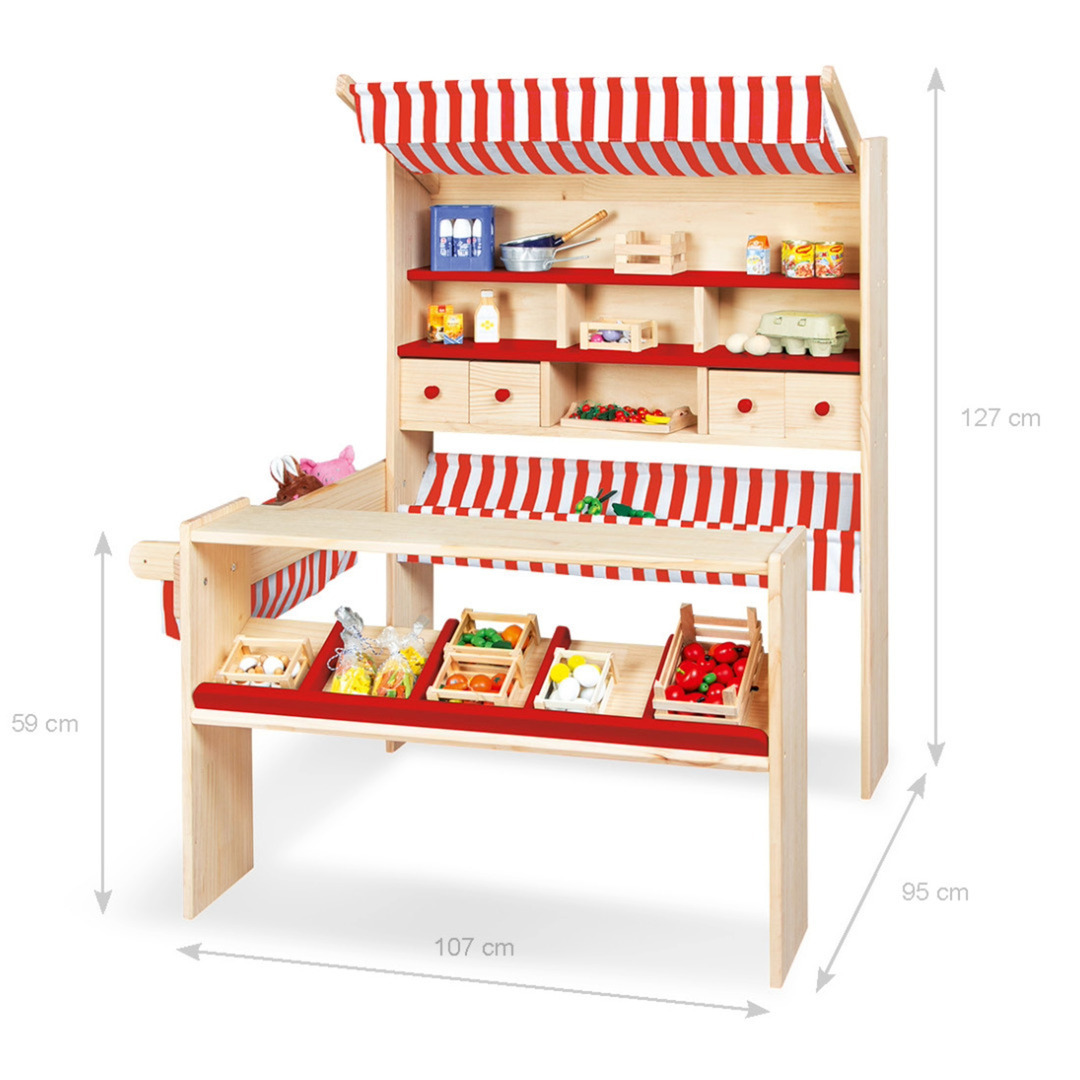 Pinolino Marktstand Lucy Rot Von Pinolino  Red