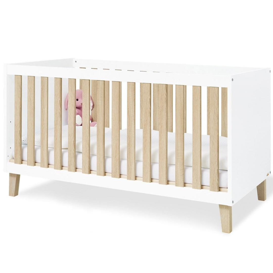Pinolino Kinderbett Lumi Von Pinolino  Weiss / Eiche
