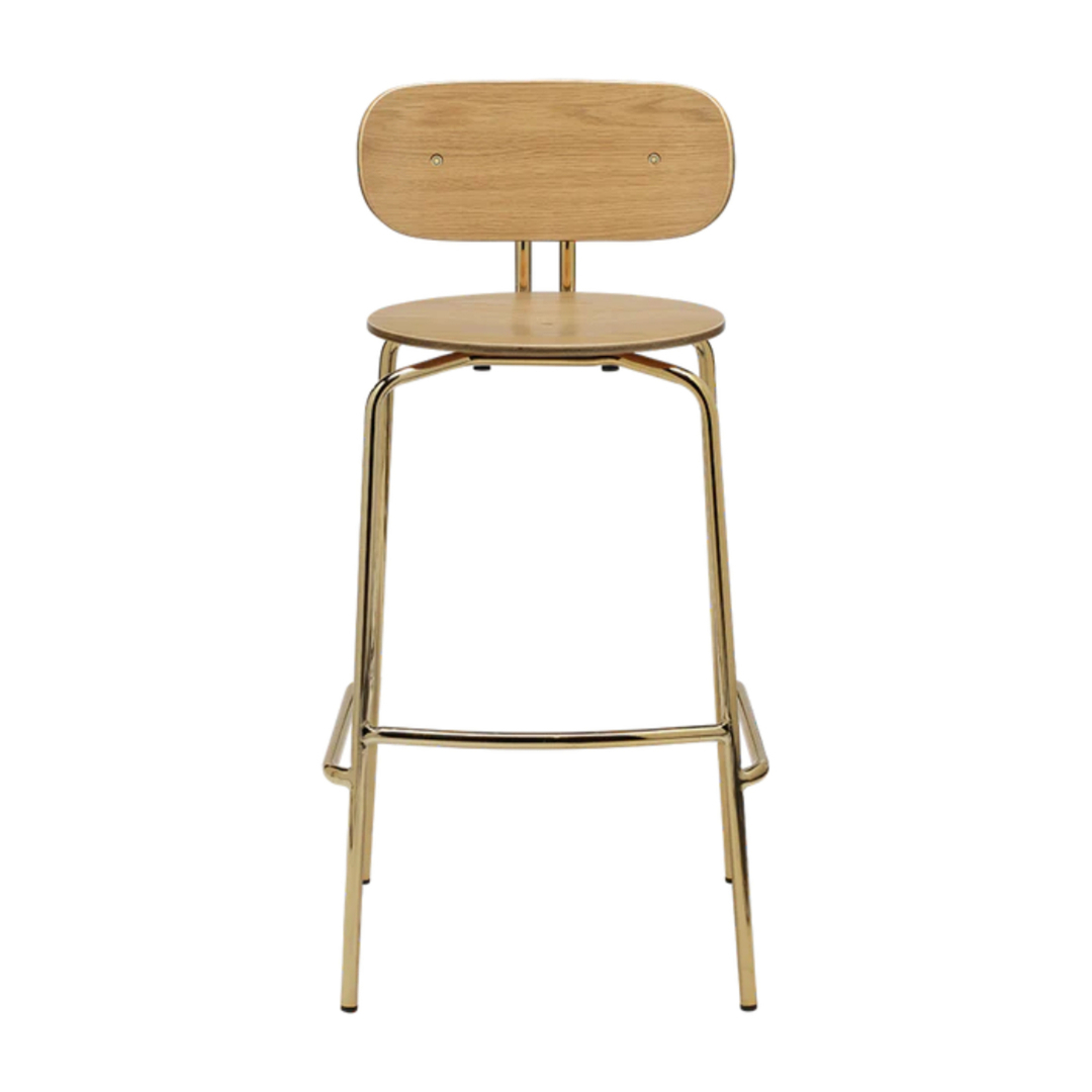 Umage Barhocker Curious Bar Stool Von Umage Without cushion, Brass-1