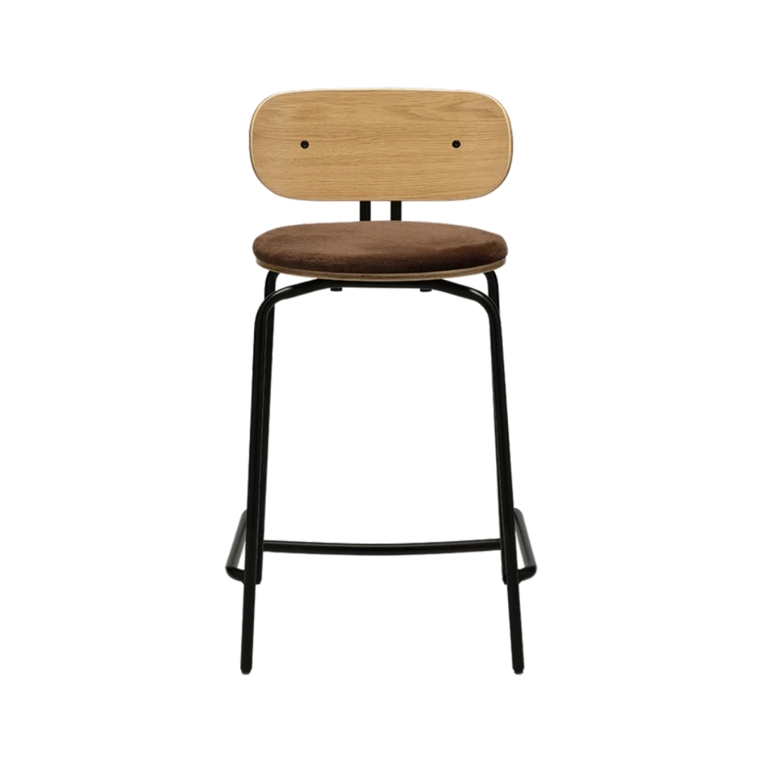 Umage Tresenhocker Curious Counter Stool Von Umage  Teddy Brown, Black -1