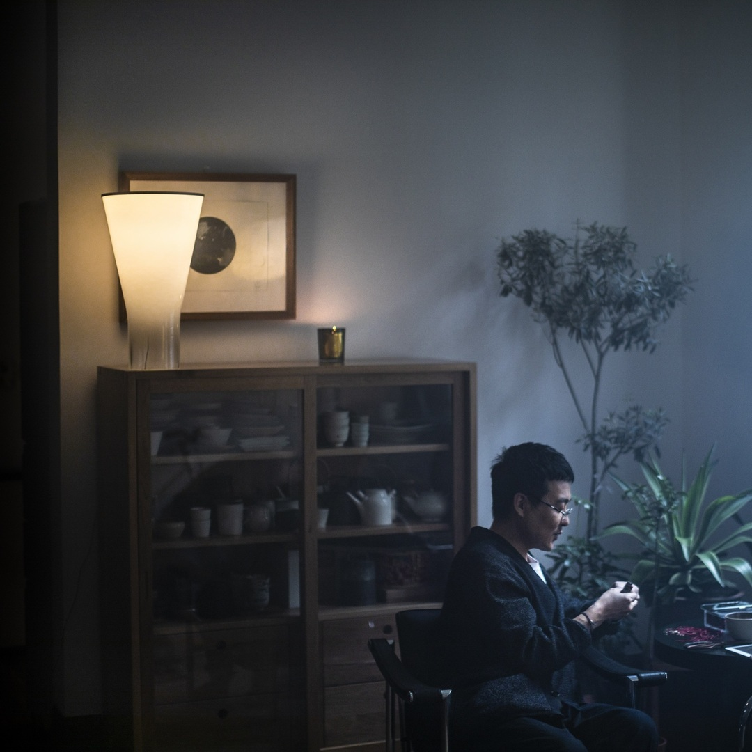 Foscarini Tischleuchte Soffio von Foscarini Shaded white-1