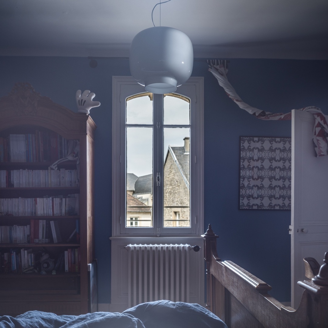 Foscarini Pendelleuchte Chouchin 3 Reverse LED Dimmbar von Foscarini Grau-2