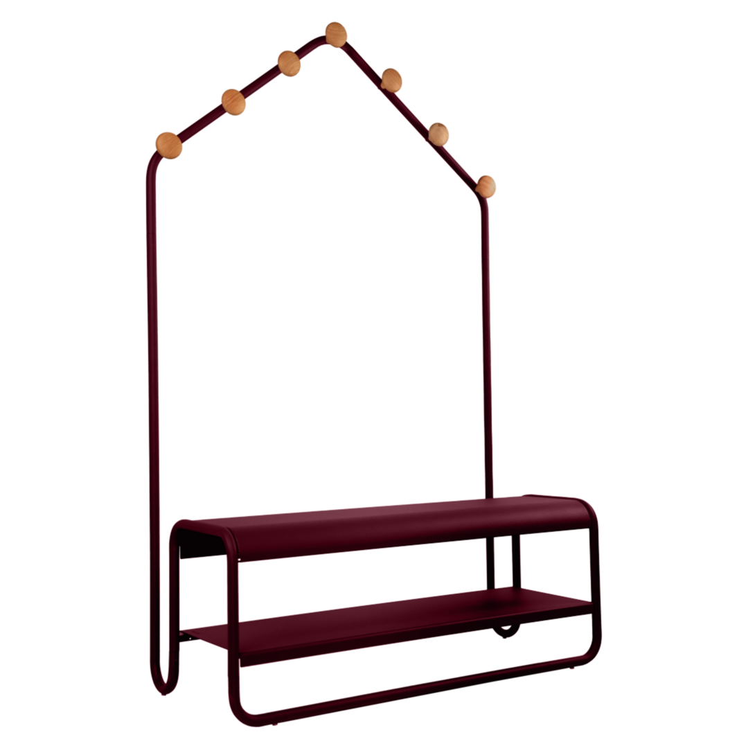Fermob Garderoben-bank FUNAMBULE von Fermob Black cherry B9