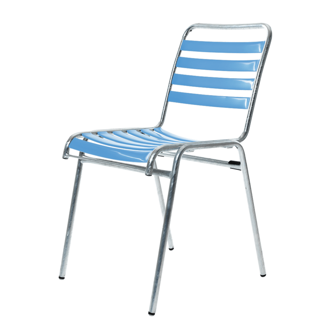 Manufakt Garrtenstuhl Modell Lugano von Bättig Light blue