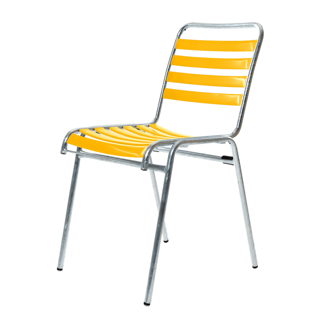 Manufakt Garrtenstuhl Modell Lugano von Bättig Lemon yellow