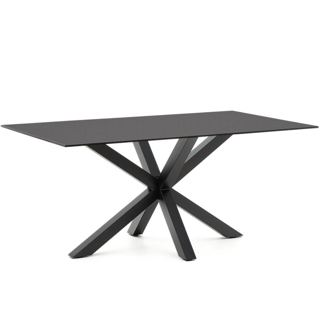 Kave Home Tisch Argo von Kave Home  Black, Glass