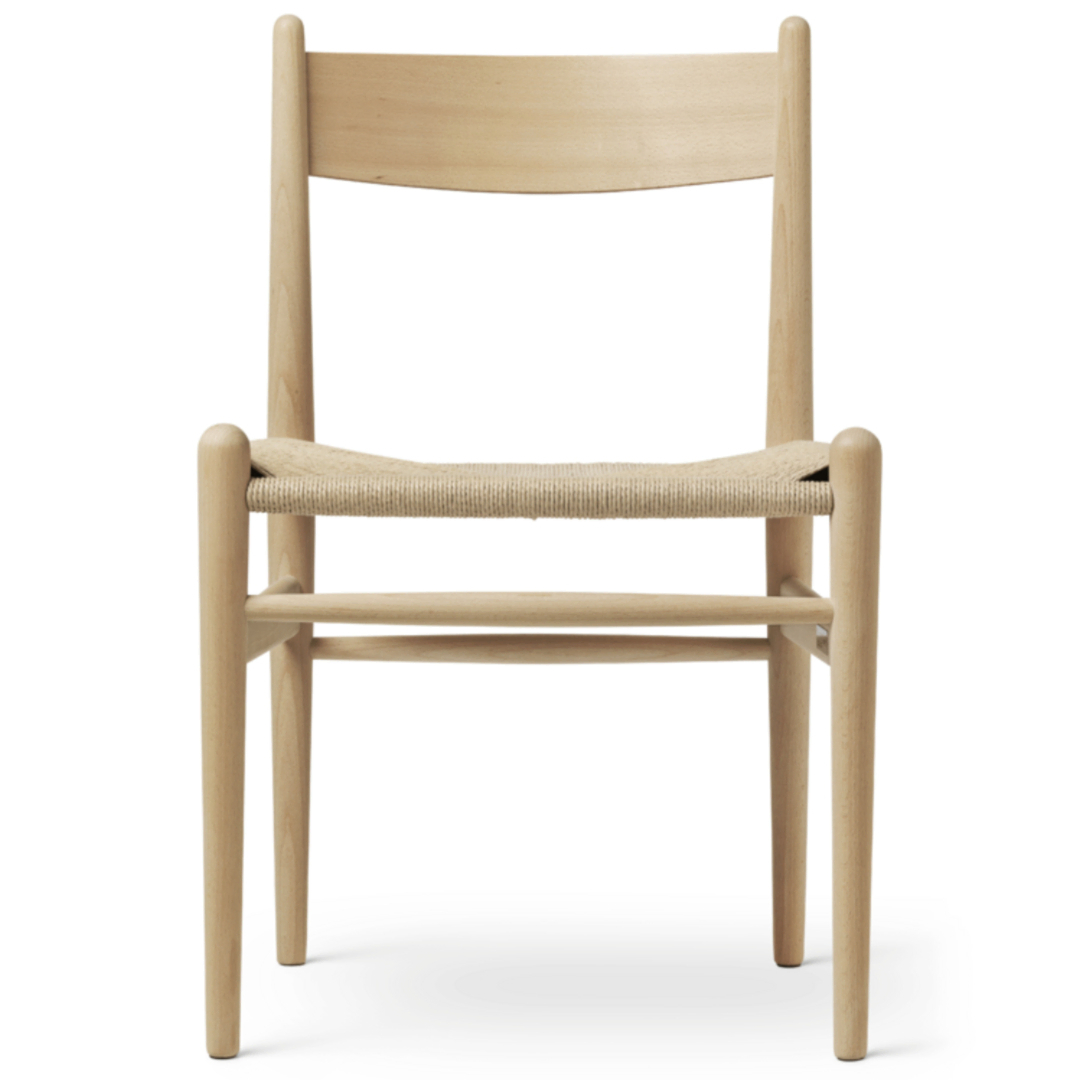 Carl Hansen & Søn CH36 Soft Colours Beech Soft Anthracite Gray, Paper cord nature-2