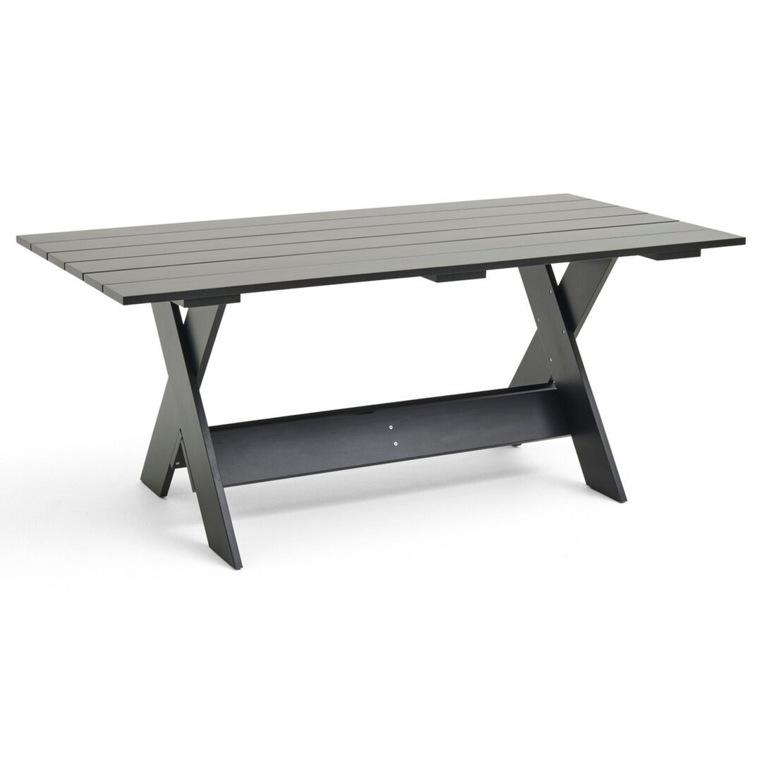 HAY Gartentisch Crate Dining von Hay Black, L: 180 cm
