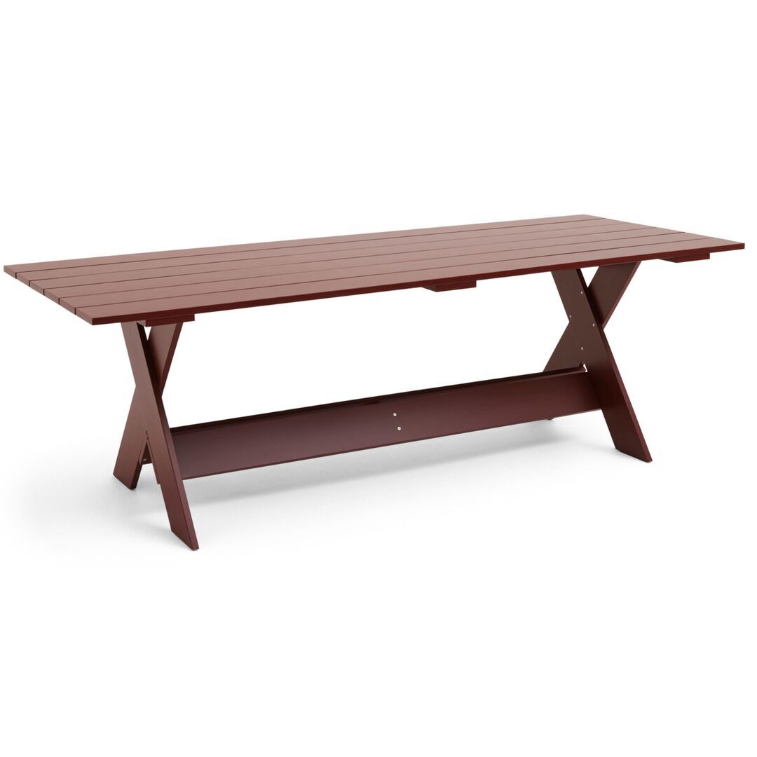 HAY Gartentisch Crate Dining von Hay Iron Red, L: 230 cm