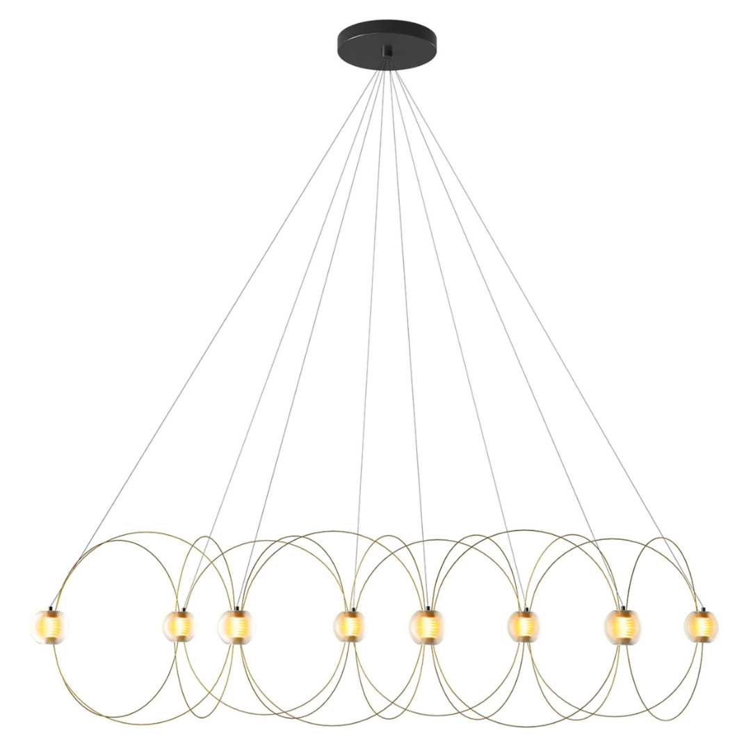 DCWeditions Munari X Pendelleuchte von DCW Gold pre-assembled, MUNARI X 8