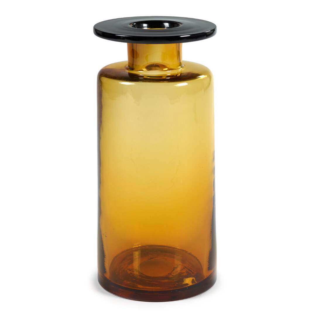 Serax  Vase Wind & Fire von Serax Amber-Schwarz, Gross