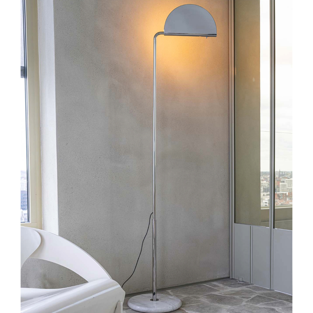 DCWeditions Mezzaluna F Stehleuchte von DCW Chrome-1