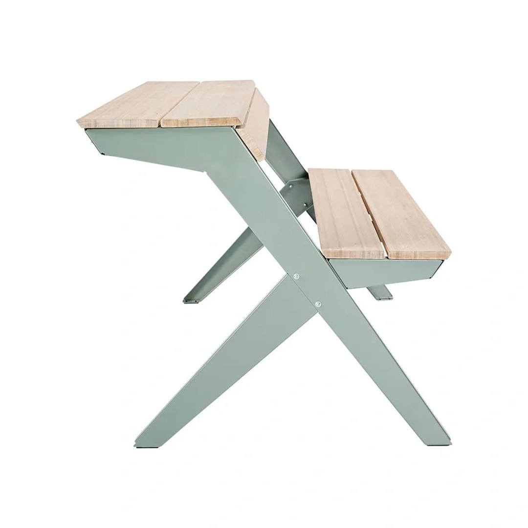 Weltevree Gartenbank Tablebench von Weltevree Cement gray-1
