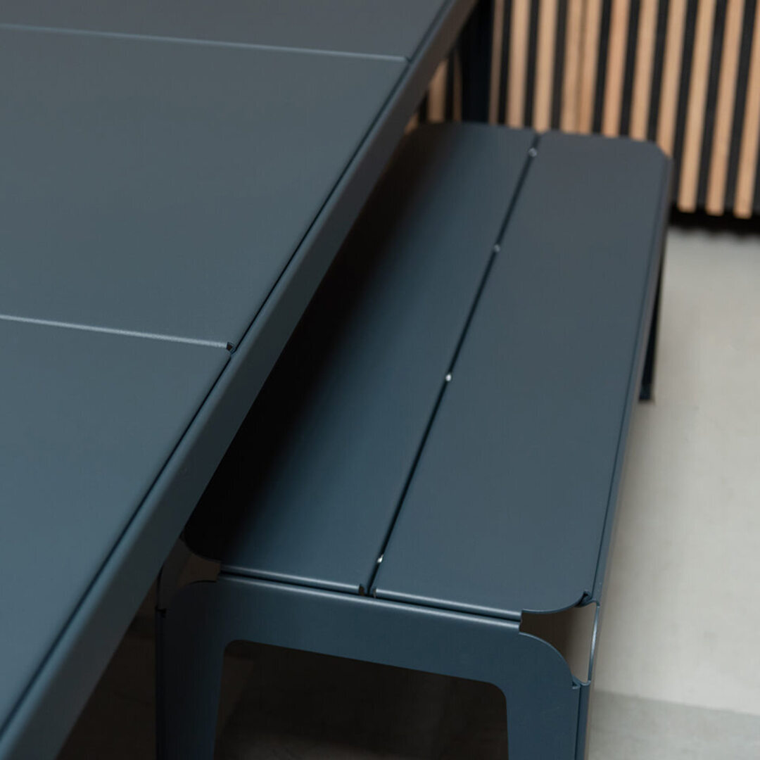 Weltevree Sitzbank 'Bended' Graublau - RAL 5008-1