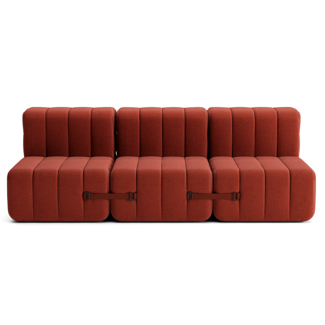 Ambivalenz Flexibles 3-Sitzer Sofa Curt von Ambivalenz Red - Dama