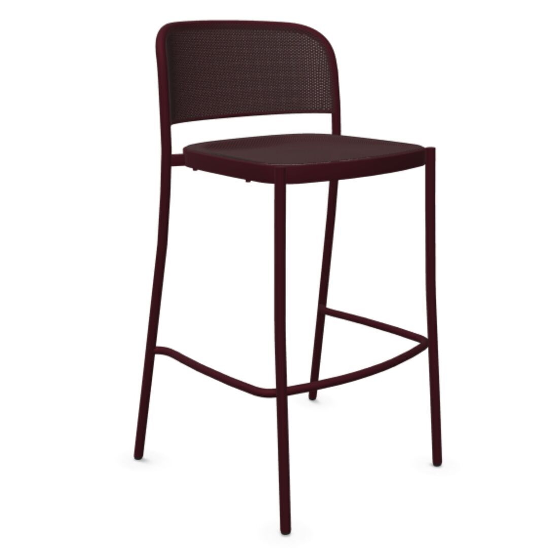 Emu Café Hocker 4er Set von Emu 46 Intense red