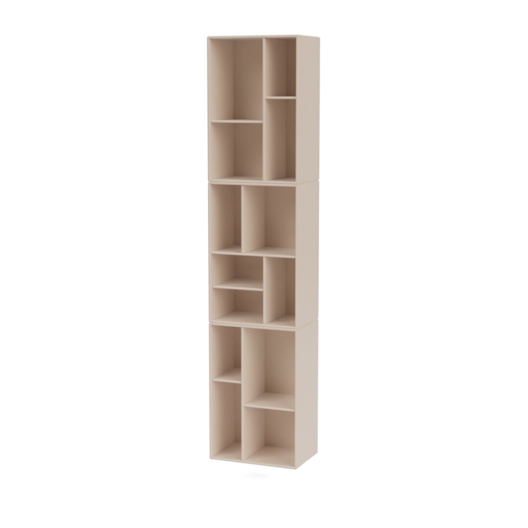 Montana Loom Slim Bookcase Clay 168, Without base frame / wall mounting