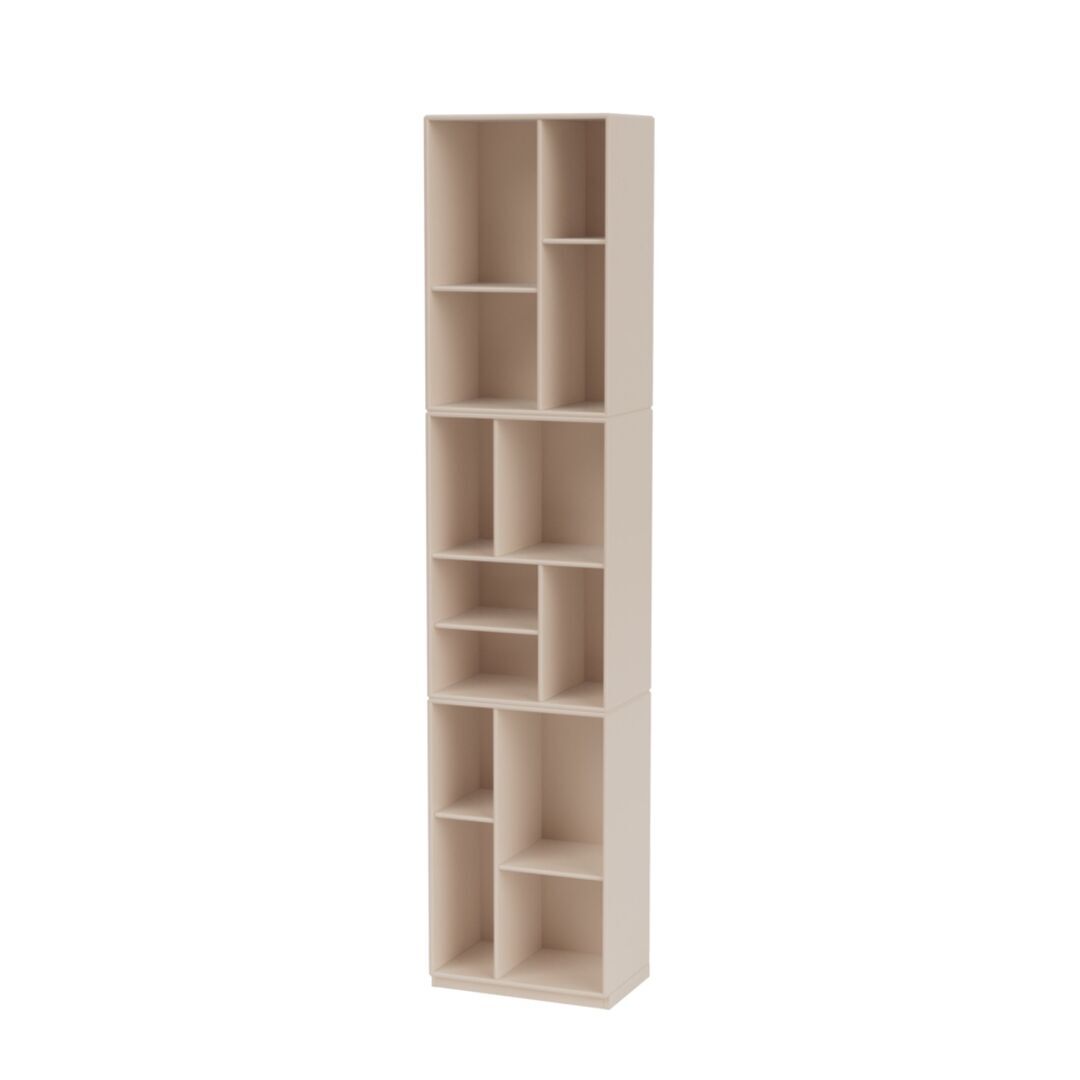 Montana Loom Slim Bookcase Clay 168, Base H: 3 cm 
