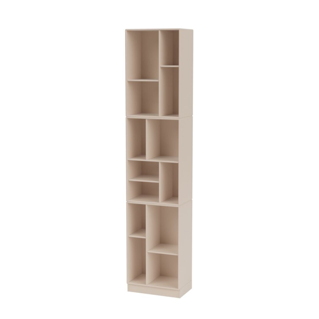 Montana Loom Slim Bookcase Clay 168, Base H: 7 cm 