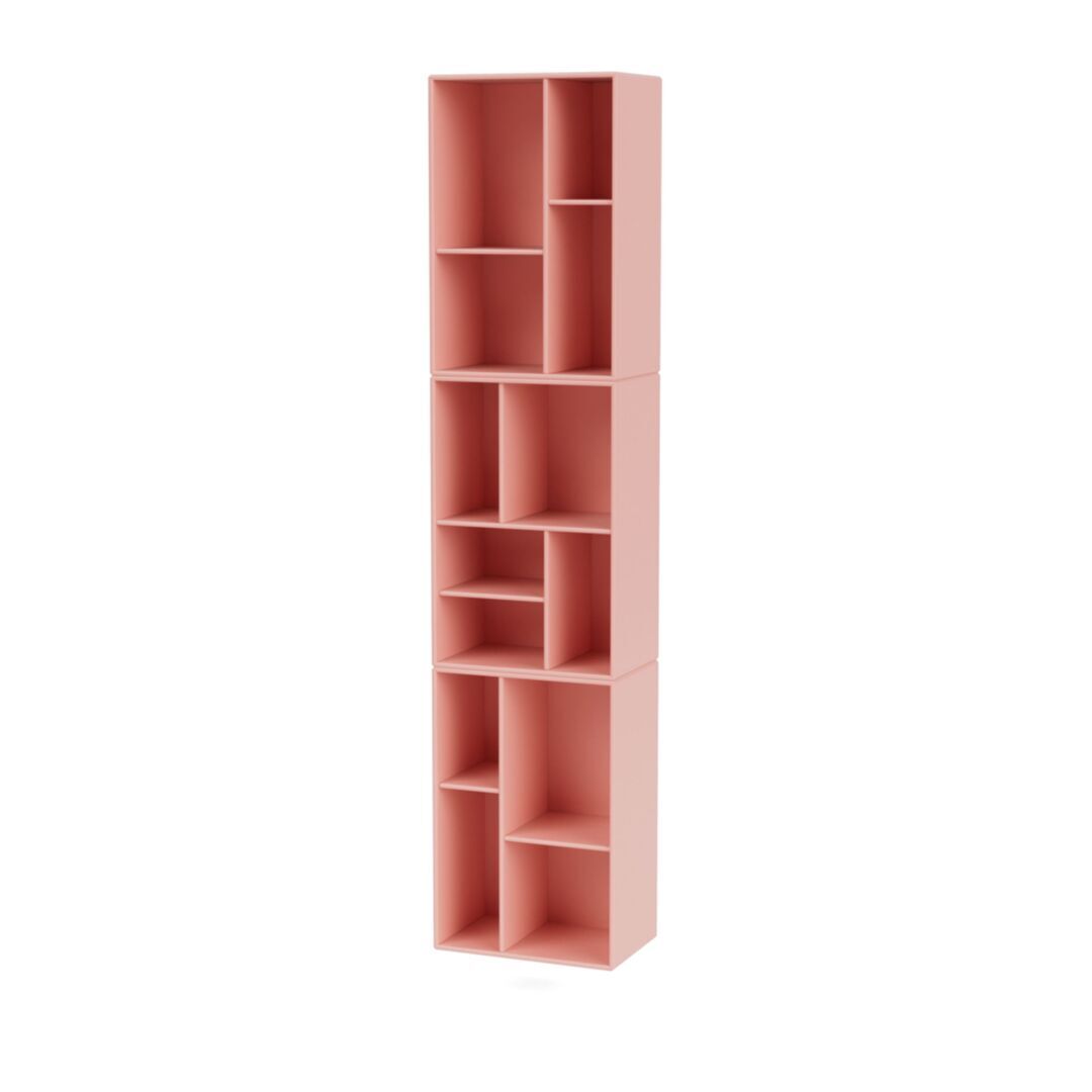 Montana Loom Slim Bookcase Ruby 167, Without base frame / wall mounting