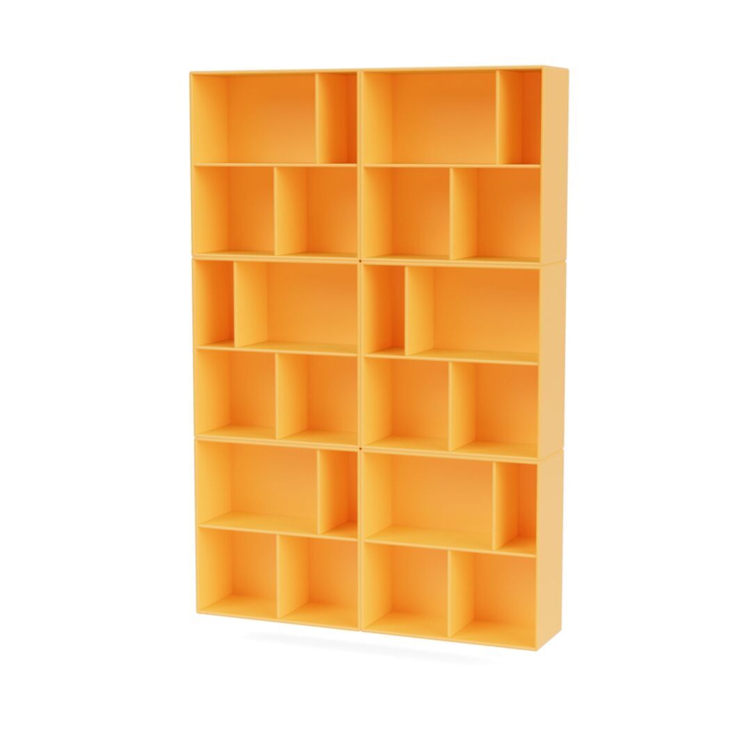 Montana Read Spacious Bookshelf Acacia 166, Without base frame / wall mounting