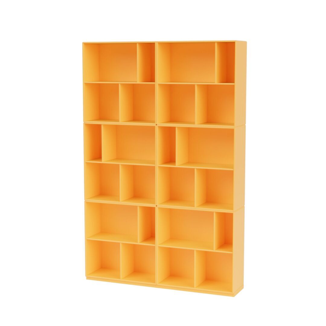 Montana Read Spacious Bookshelf Acacia 166, Base H: 3 cm 
