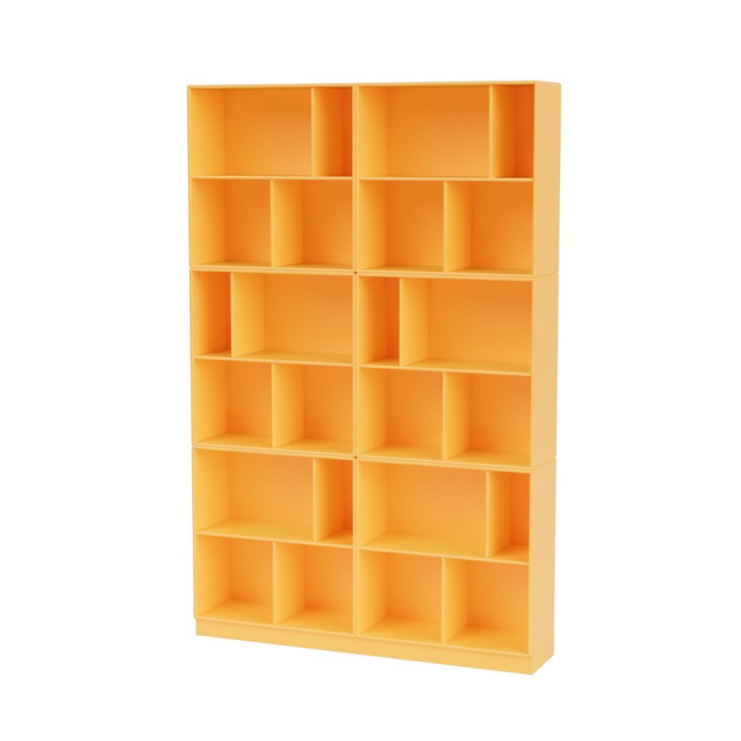 Montana Read Spacious Bookshelf Acacia 166, Base H: 7 cm 