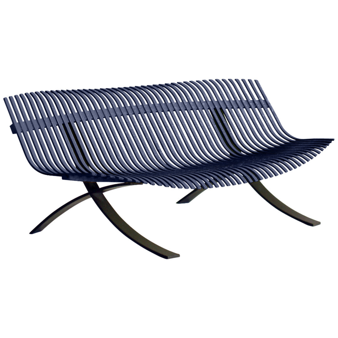Fermob Bank Charivari von Fermob Abyss blue 92