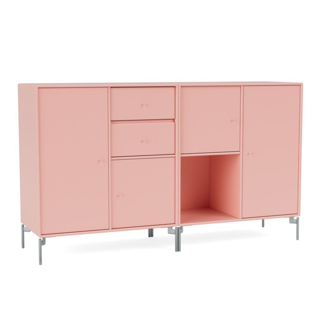 Montana Couple Sideboard Ruby 167, Zinc matt chrome 99