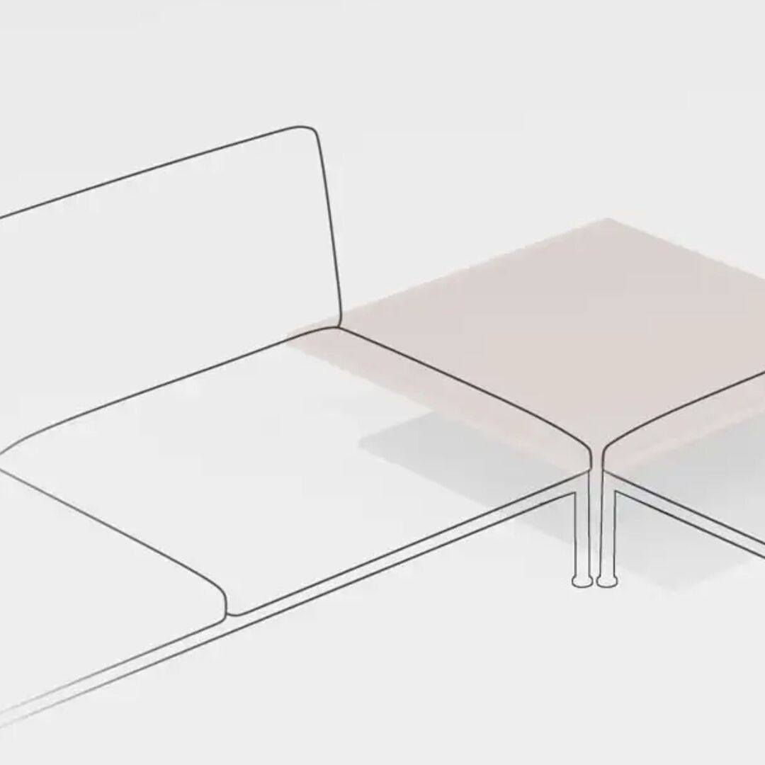 Fast Beistelltisch Roè Aluminium von Fast Pearl gold , With one leg