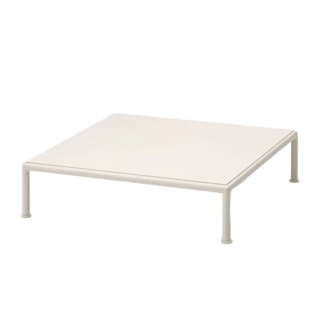 Fast Kaffeetisch Roè Aluminium von Fast Ø: 96 cm / H: 20 cm, White 
